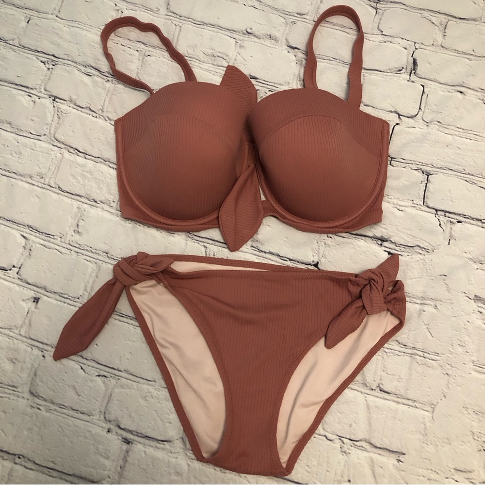 Mauve Bikini set 36dd / medium